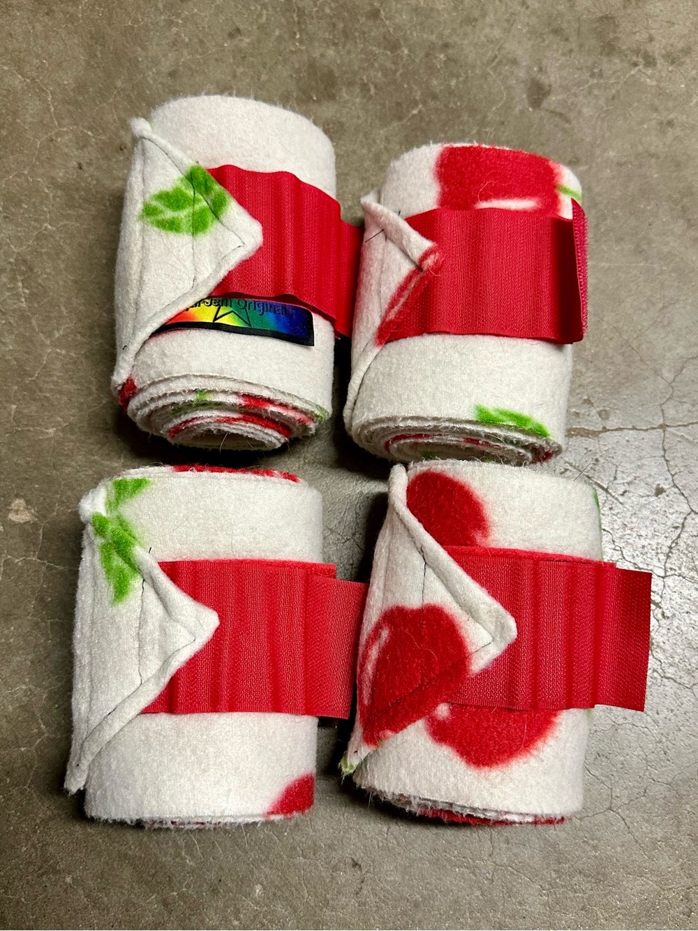 Cherry Horse Polo Wraps 🍒